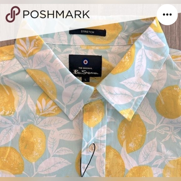 Ben Sherman lemon shirt - Picture 3 of 4